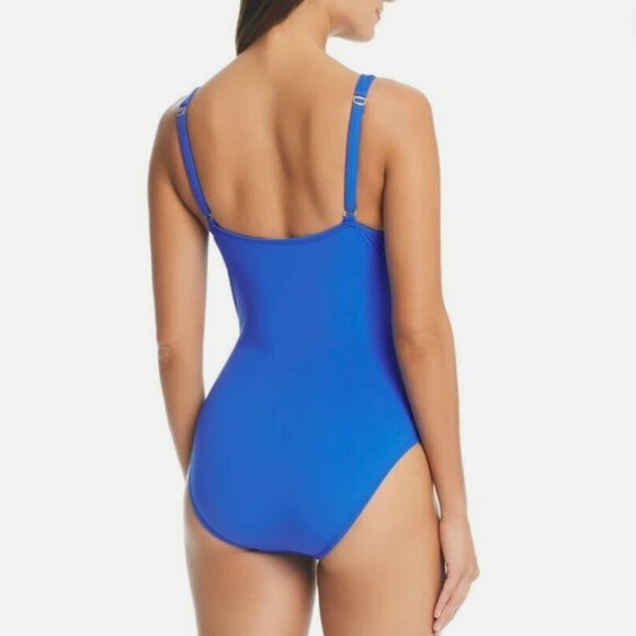 Bleu by Rod Beattie Women's Molded-Cup One-Piece Swimsuit - Aegean Bleu - Picture 2 of 2